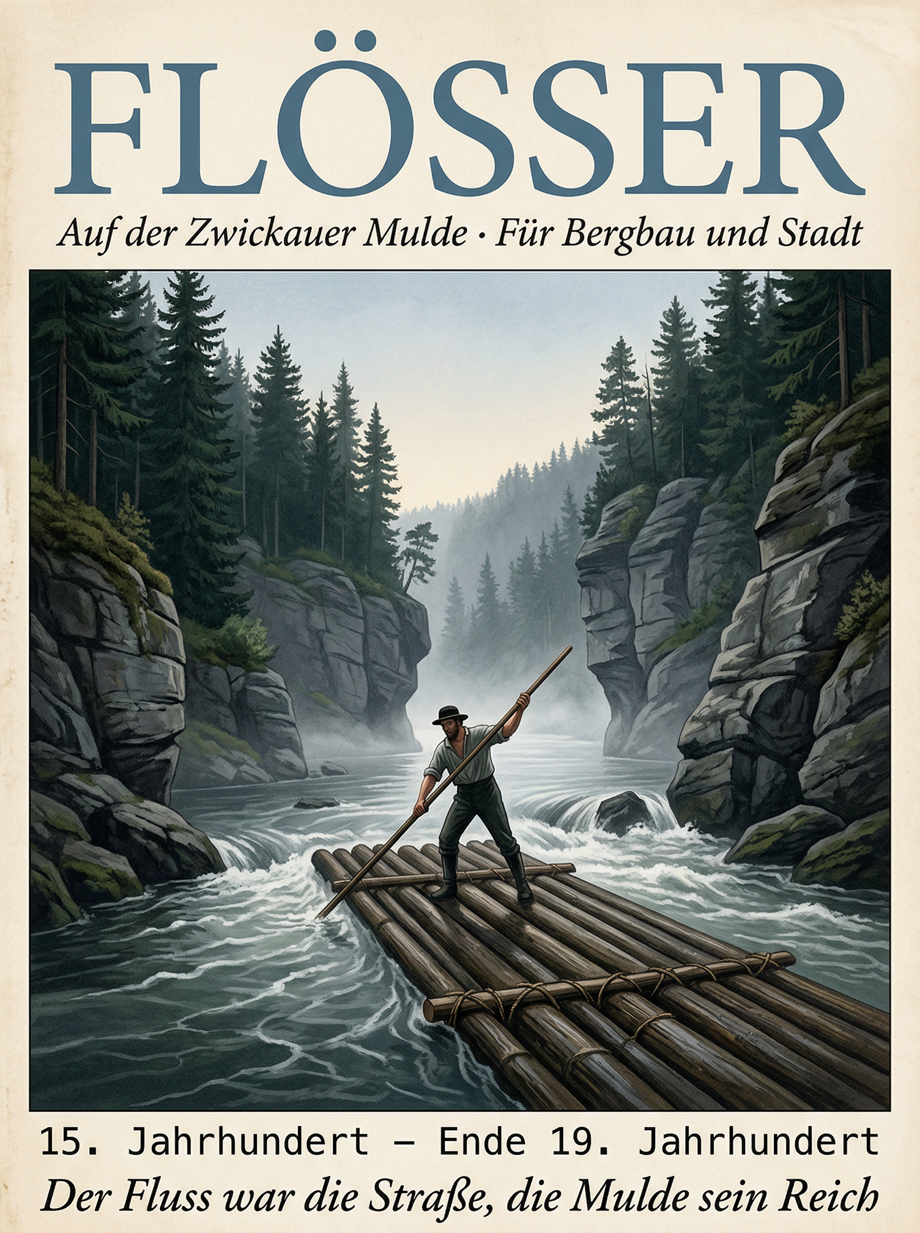 Plakat: Flößer