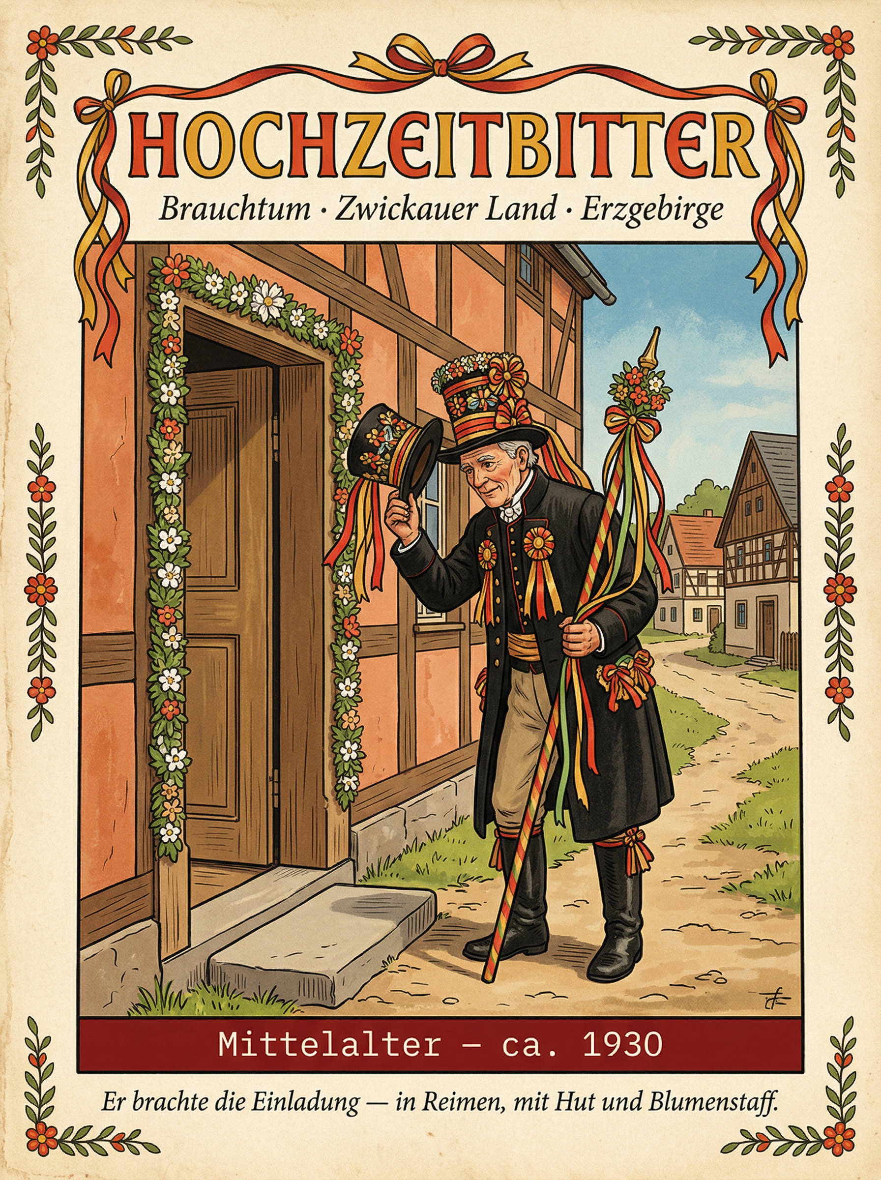 Plakat: Hochzeitbitter