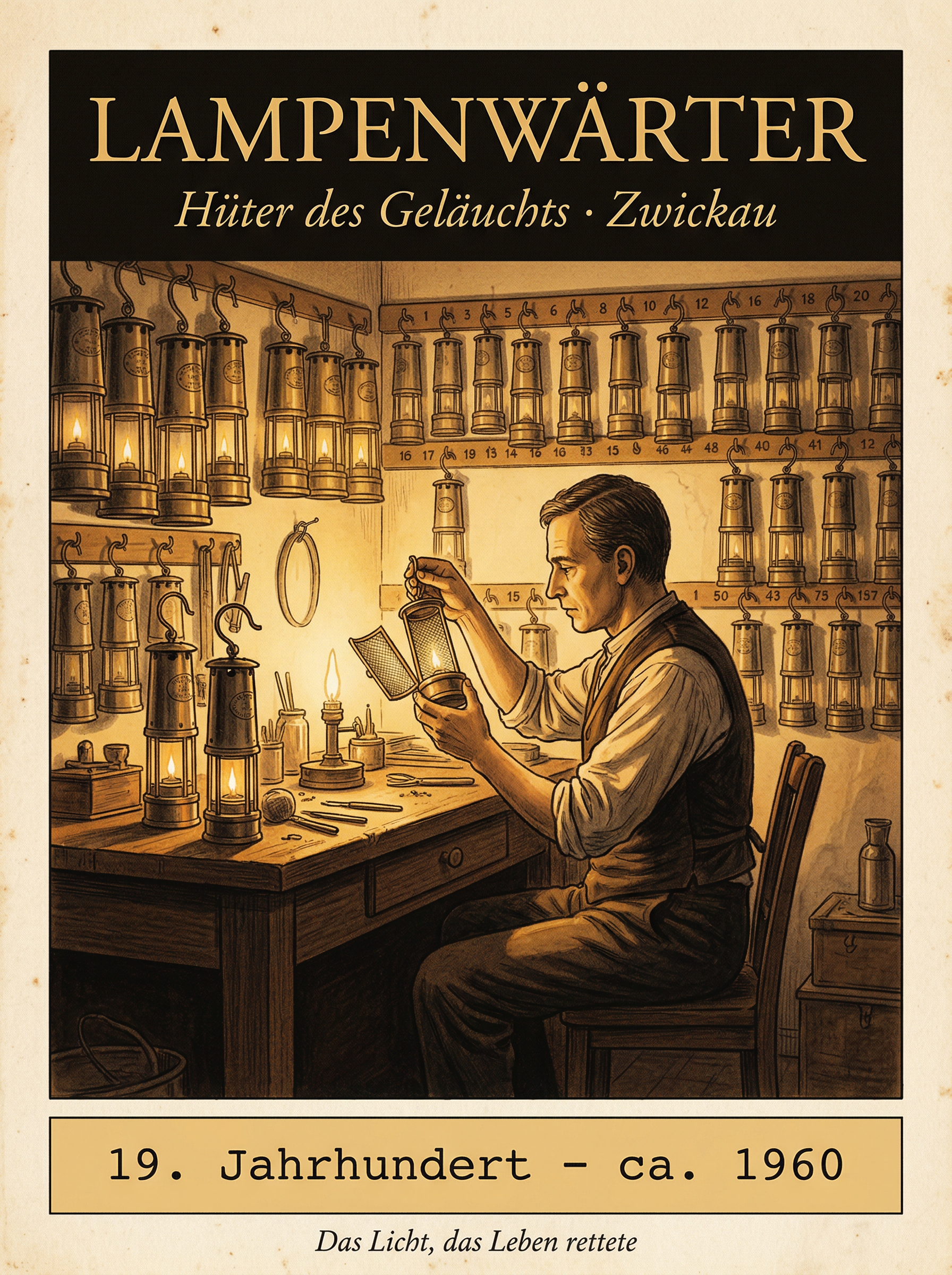 Plakat: Lampenwärter