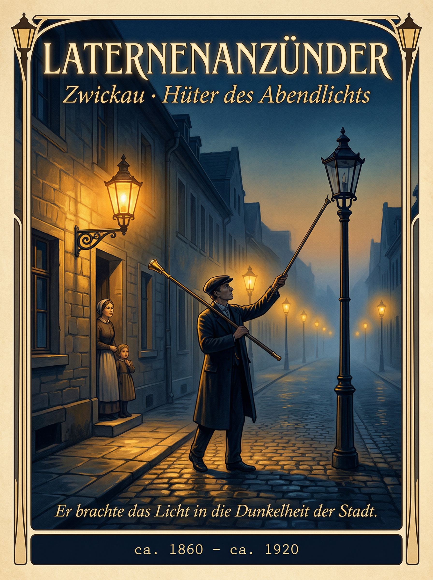 Plakat: Laternenanzünder